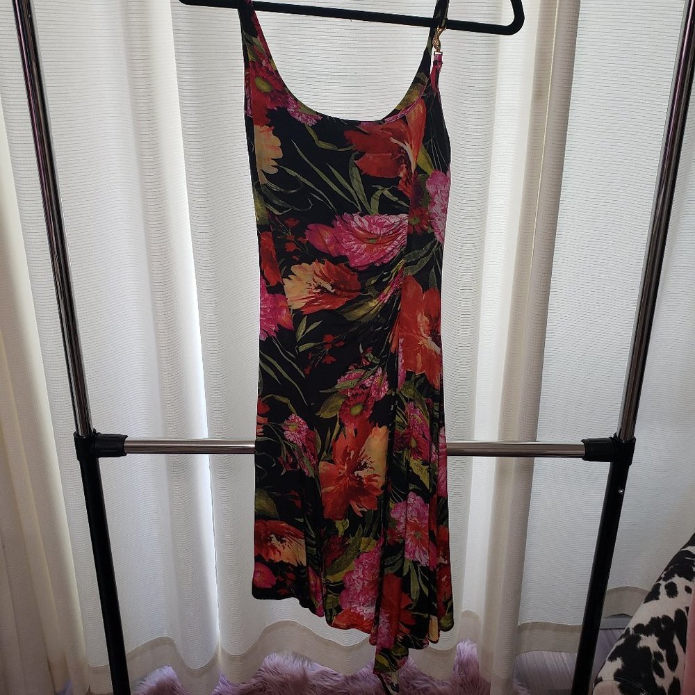 Bold Cache Flowered High Low Dress- Size 2